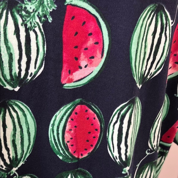 Karen Scott Green and Red Short Sleeve Tee with Playful Print - Picture 7 of 12